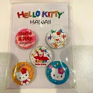NWT Hello Kitty Pearl Harbor HAWAII exclusive tsuru pins set of 5!